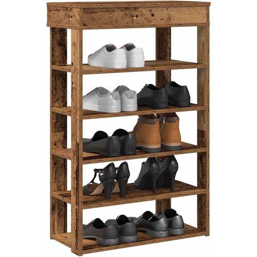VidaXL stalak za cipele boja staro drvo 60x30x98 cm konstruirano drvo Slike