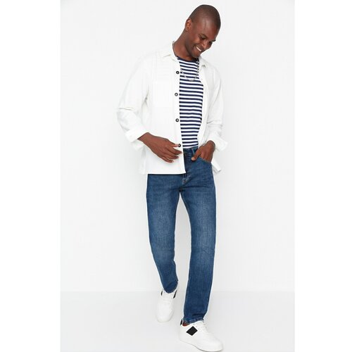 Trendyol Navy Blue Men's Slim Fit Jeans Slike