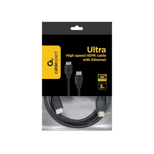  HDMI kabl GEMBIRD, 3 m, Ultra High speed with Ethernet, 8K select series, CC-HDMI8K-3M