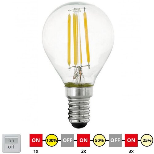 Eglo led prigu&scaron;iva sijalica vintage P45 E14/4W/230V 2700K -  11754 Cene