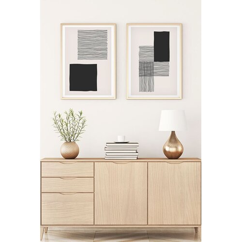 WALLXPERT Uokvirena slika Huhu145, 35x50 cm, 2 dijela Cene