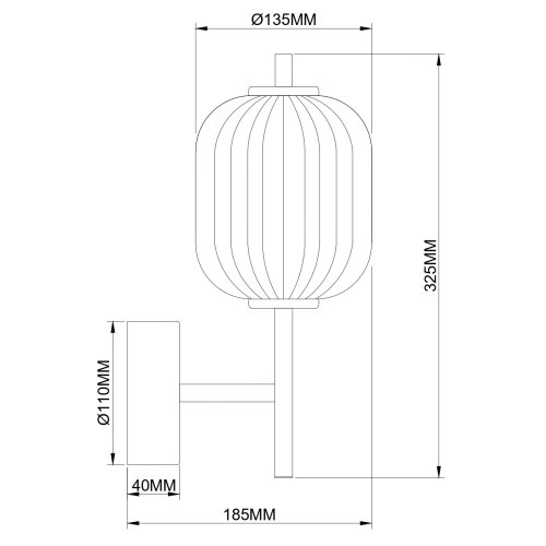 Zuma line 003064-034752 - led zidna lampa akari LED/6,5W/230V zlatna Slike