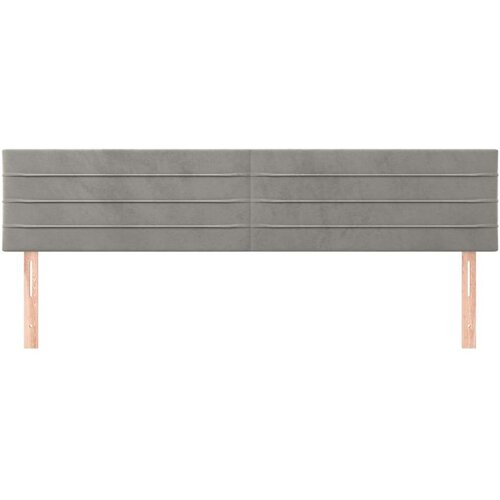  Uzglavlja 2 kom svjetlosiva 100x5x78/88 cm bar&amp;scaron;unasta Slike