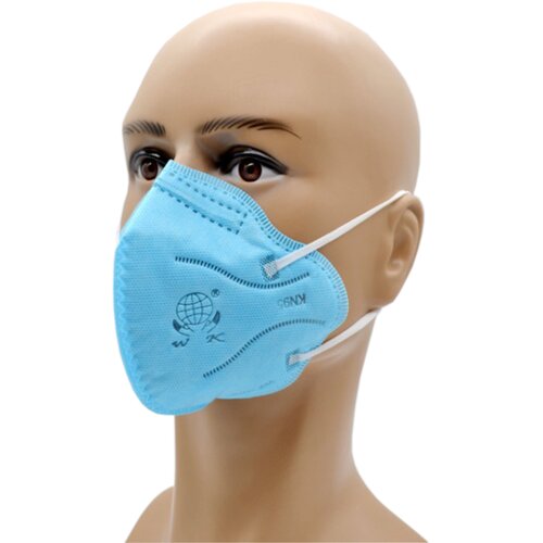 Maska FFP2/KN95 oblik KONUS s gumicom boja SKY BLUE - 5 kom Slike