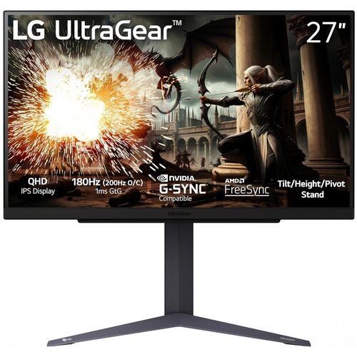 LG 27" UltraGear 27GS85Q-BNanoIPS, QHD 2560x1440, 200Hz400cd, 1ms, 2xHDMI, DP, HAS, Tilt, Pivot Cijene
