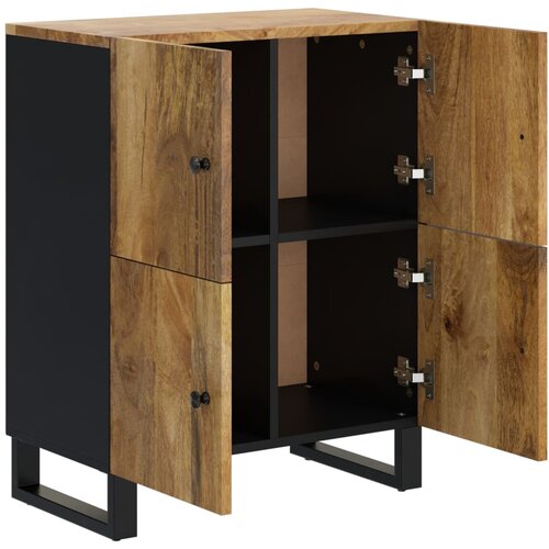  Komoda s 4 vrata 60 x 33 x 75 cm od masivnog drva manga Slike