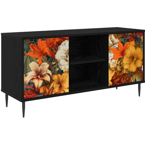  ormar GENNEP 102 x 33 x 51 cm Crni hrast Konstruirano drvo Cene