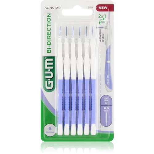 GUM Bi Direction Interdental Brush medzobne ščetke 0,6 mm 6 kos