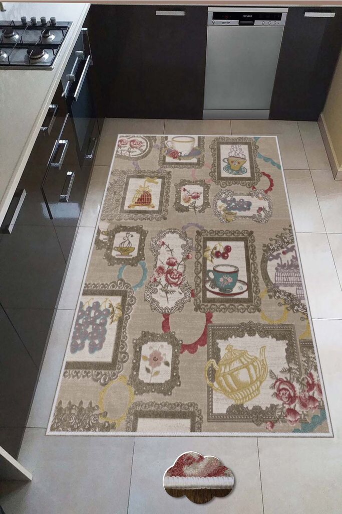 Conceptum Hypnose Tepih Hmnt538, Pravougaoni, 80 x 300 cm, Smeđi Cene