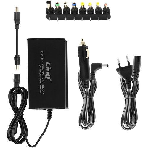 LINQ univerzalni omrežni polnilec 150 w z 8 konicami od 12 do 24 v, - crn, (20618160) Slike
