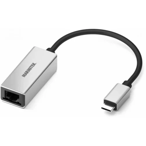 Marmitek USB-C/ethernet(LAN) adapter, 15cm, srebrn