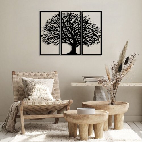Wallity Zidna dekoracija Monumental Tree - 308, 69 x 98 cm, Crna Cene