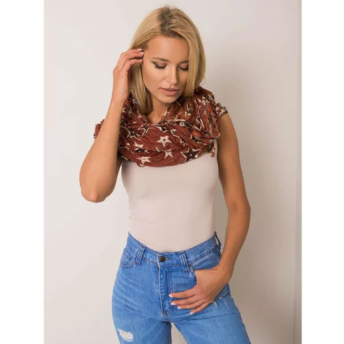 Fashion Hunters Brown floral scarf