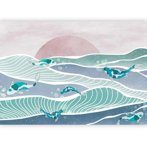  Foto tapeta - Fish on the waves 150x105 Vodootporna Slike