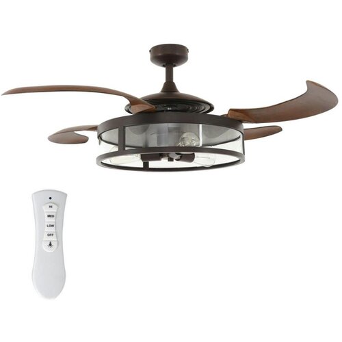  FANAWAY 212925 - LED plafonski ventilator CLASSIC 3xE27/4W/230V braon + sa daljinskim upravljačem Cene