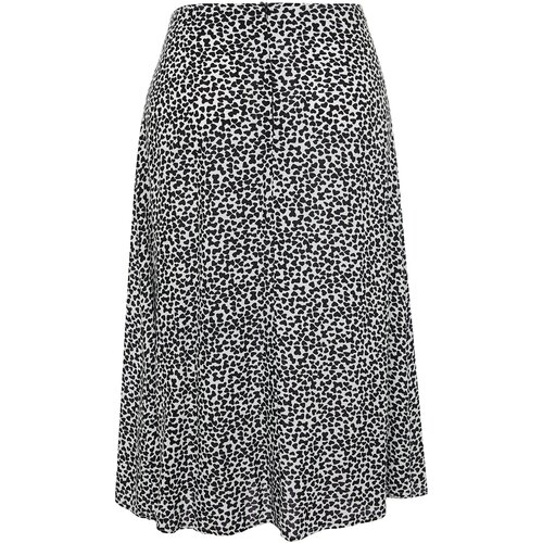 Trendyol Curve Black Slit Woven Skirt Cene