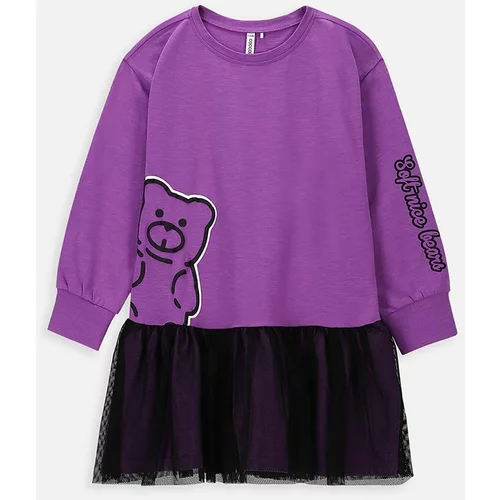 Coccodrillo Otroška obleka vijolična barva