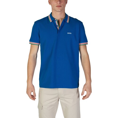 Boss Polo majice kratki rokavi 10241663 50469055 Modra Cene