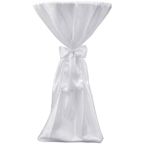 Maison Chic Prevleka za zunanjo pohi&amp;scaron;tvo - Pregrinjalo za Mizo 60 cm Bele Barve s Trakom 2 kosa, (21795547) Slike