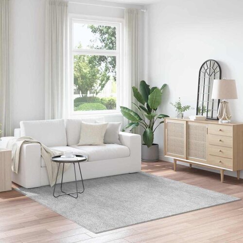  Protuklizni Shaggy Tepih Siva 200 x 200 cm PP Cene