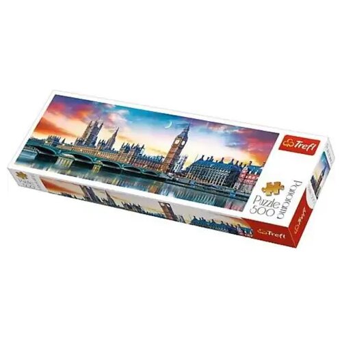 Trefl 500-delna panoramska sestavljanka Big Ben in Westminstrska opatija, London - Castorland Cene