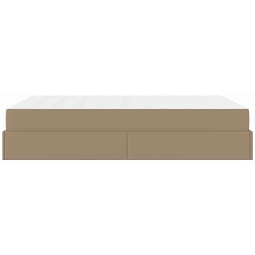  Okvir kreveta s madracem Boja cappuccina 140 x 190 cm Slike