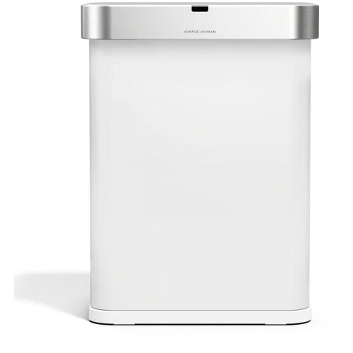 Simplehuman Mat bijela beskontaktna željezna kanta za smeće 58 l Sensor &amp;ndash; Slike