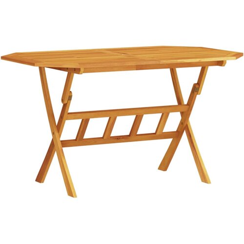  Vrtni set za objed 5 kom. Smeđa Čvrsto drvo akacije 135 x 85 x 75 cm Slike