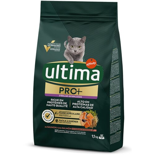  Ultima Cat PRO+ Sterilized losos - 1,1 kg Cijene