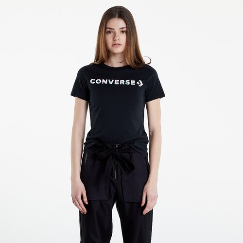 Converse Floral Logo Graphic Tee Black Cene