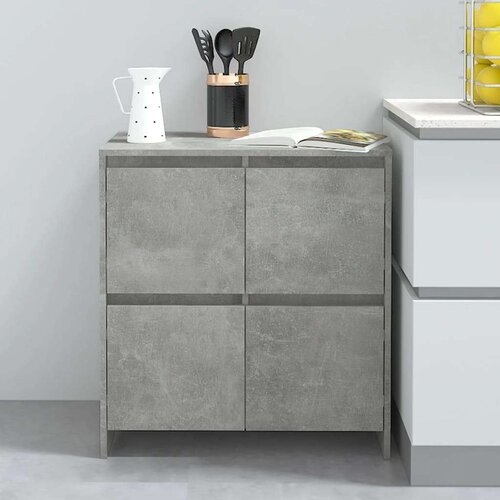  Komoda siva boja betona 70 x 41 x 75 cm od iverice Cijene
