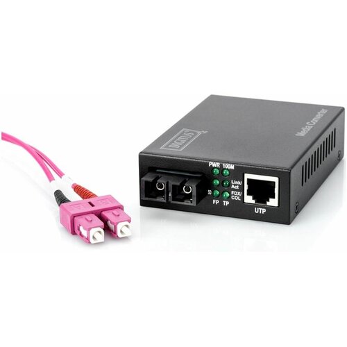 Digitus Pretvornik FO-UTP 10/100 SC Multimode DN-82020-1 Slike
