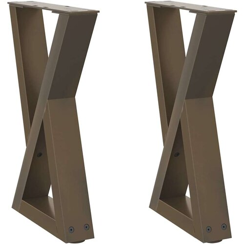  Noge za stolić za kavu 2 kom Prirodni čelik 28x(42-43 3) cm Slike