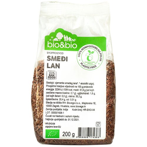  Lan smeđi Organica, 200g Cene