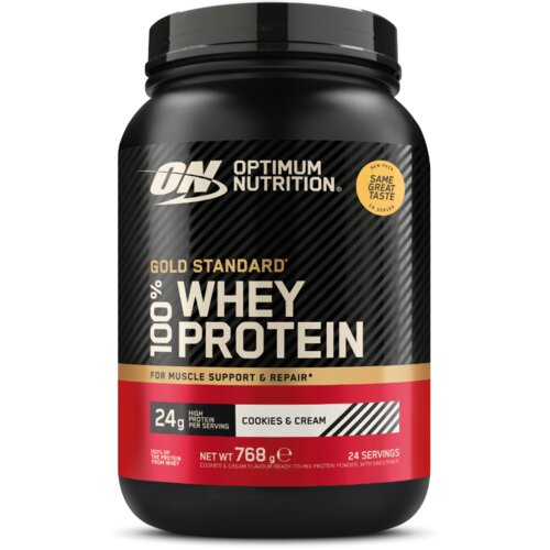 Optimum Nutrition 100% whey gold standard 768 g keks i krem Slike