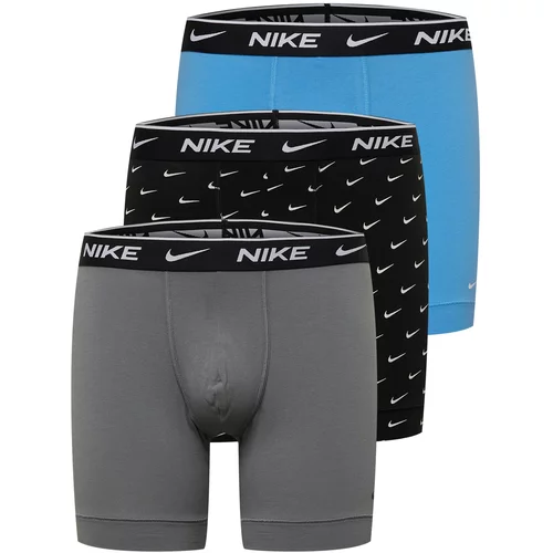 Nike Športne spodnjice cijansko modra / siva / črna / bela