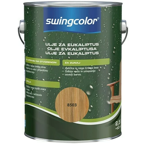 SWINGCOLOR Olje za teraso (svilnato mat, 2,5 l, barva: eukaliptus)