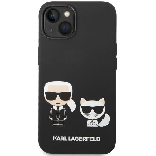 Karl Lagerfeld Maska za telefon and Choupette Liquid Silicone za iPhone 14 Plus crna Slike
