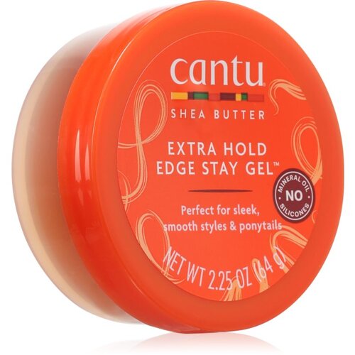 Cantu Shea Butter Extra Hold Edge fiksacijski gel za valovite in kodraste lase s karitejevim maslom 67 ml Slike
