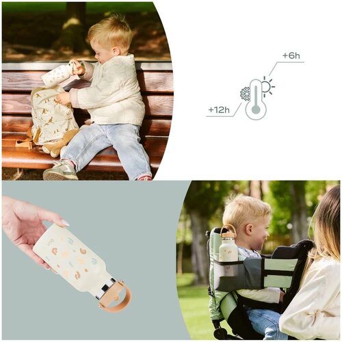 Babymoov bočica od nehrđajučeg čelika Little Explorer - Ivory Slike