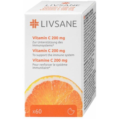 LIVSANE vitamin c 200 mg tablete za žvakanje Slike