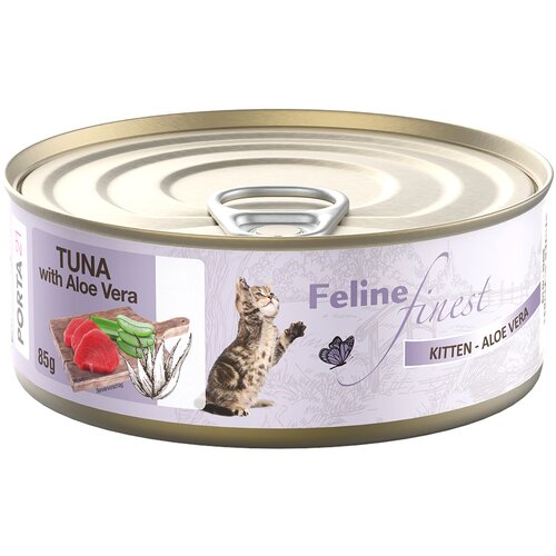 Porta Feline Finest 6 x 85 g - Kitten tuna s aloe verom Slike