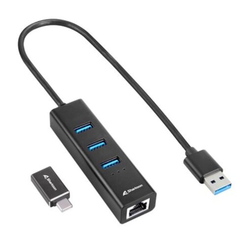 Sharkoon USB DarkUnal orožje 3x3.2 Gen 1 + RJ45 Alumino Negro, (21040360) Cene