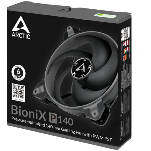 Arctic 140mm BioniX P140 Gray ventilator za kući&amp;scaron;te ACFAN00159A Slike