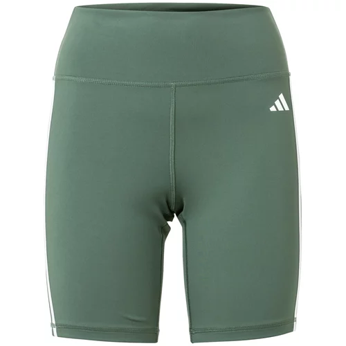 Adidas Sportske hlače smaragdno zelena / bijela