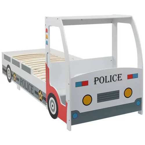  Otroška postelja z mizo policijski avtomobil 90x200 cm