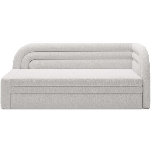 ELTAP Krem sklopiva/s prostorom za odlaganje sofa od bouclé tkanine s desnim kutom 223 cm Fabillo – Cene