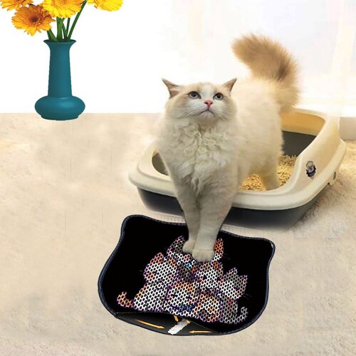 WALLXPERT Kdkafa0088 multicolor cat litter mat Cene
