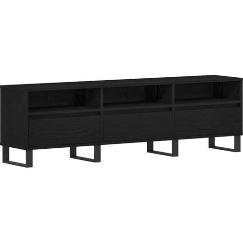  ormar 150 x 30 x 44,5 cm Crni hrast Konstruirano drvo Slike