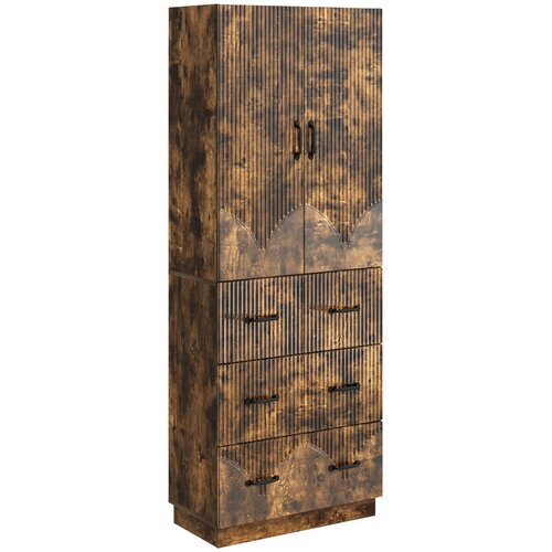 vidaXL Set ormara 2 kom. 66 x 34 5 x 87 cm Konstruirano drvo - Dimljeni hrast Cene